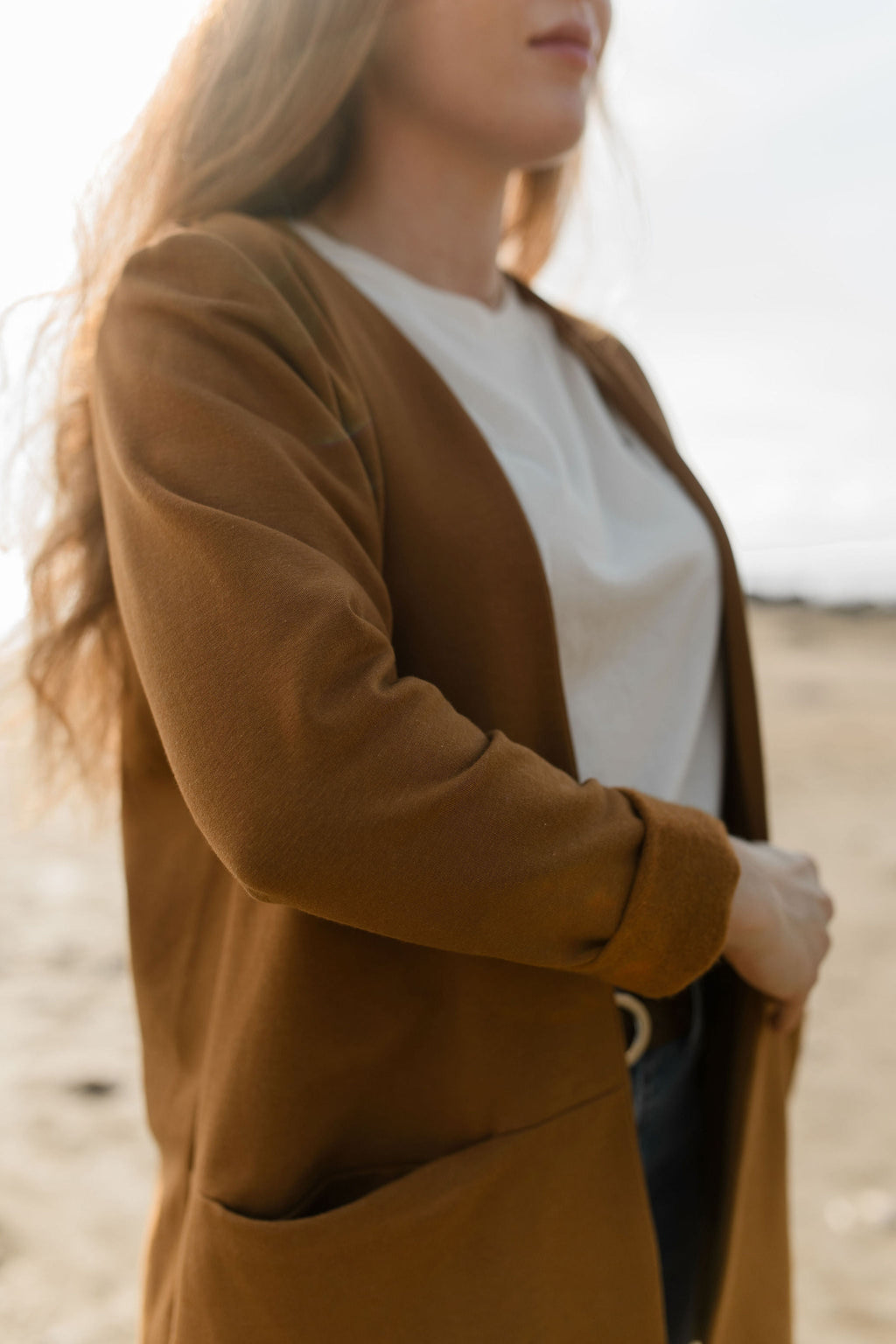 Cardigan Amor camel