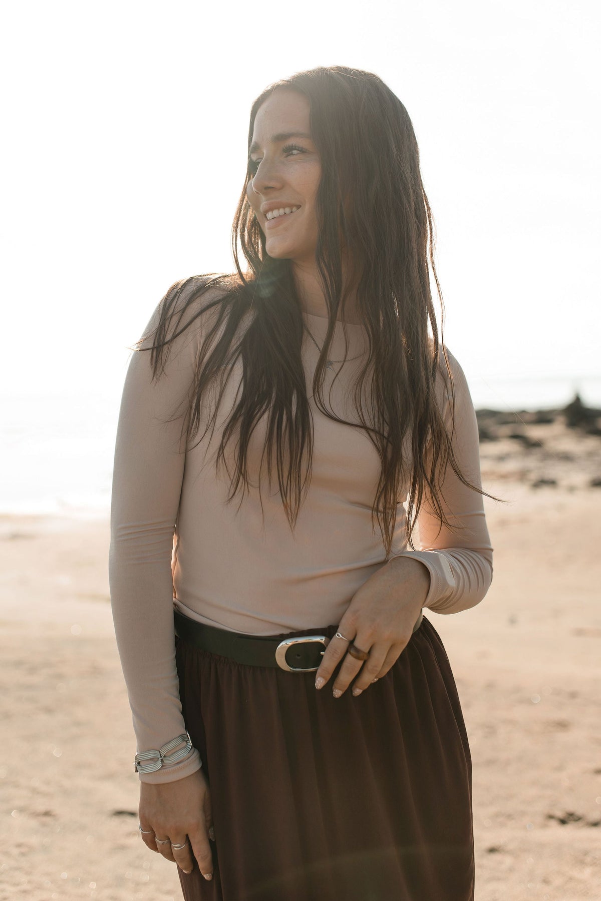 Haut Noémie beige