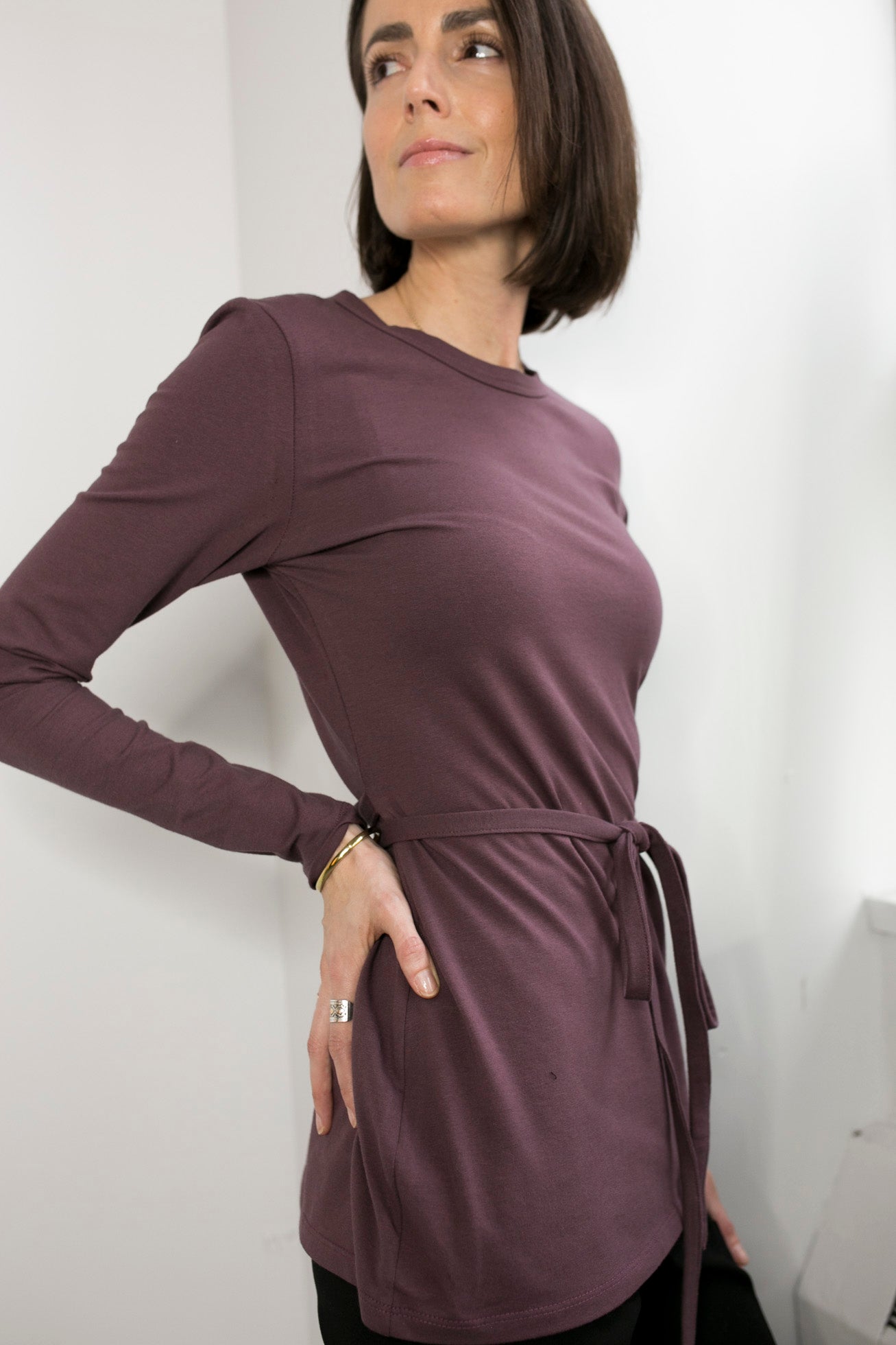 Manche longue taille nouée