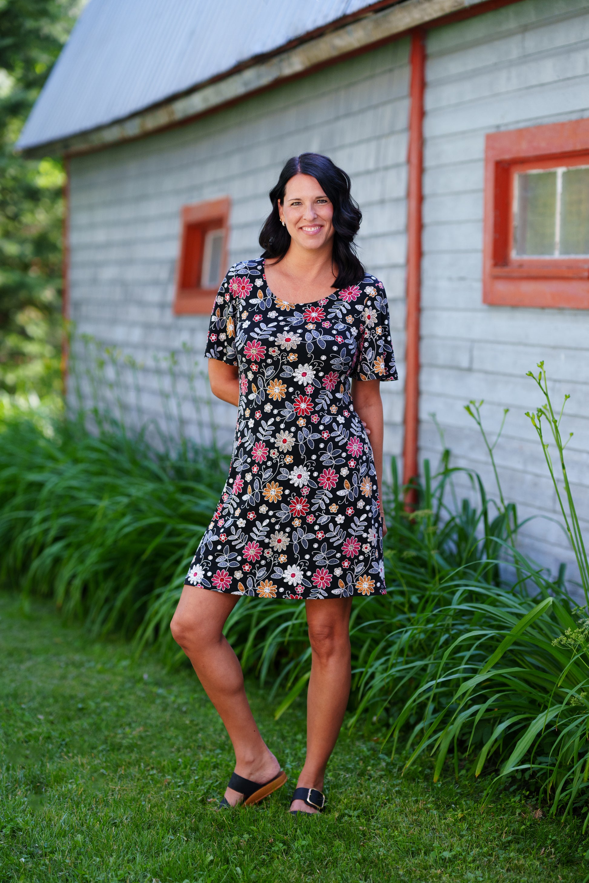 Robe grenadine Floral
