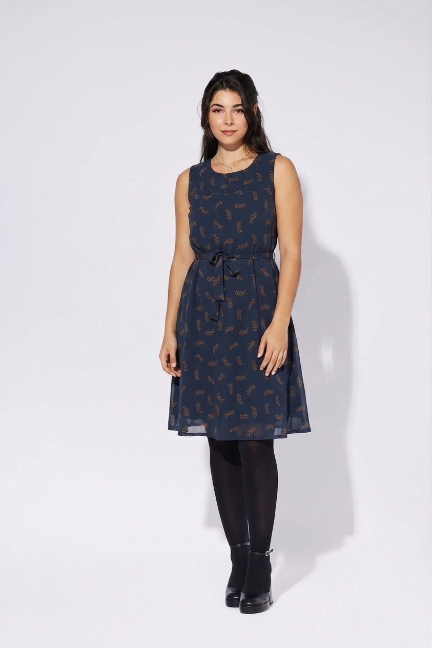 Robe sans manche bleue
