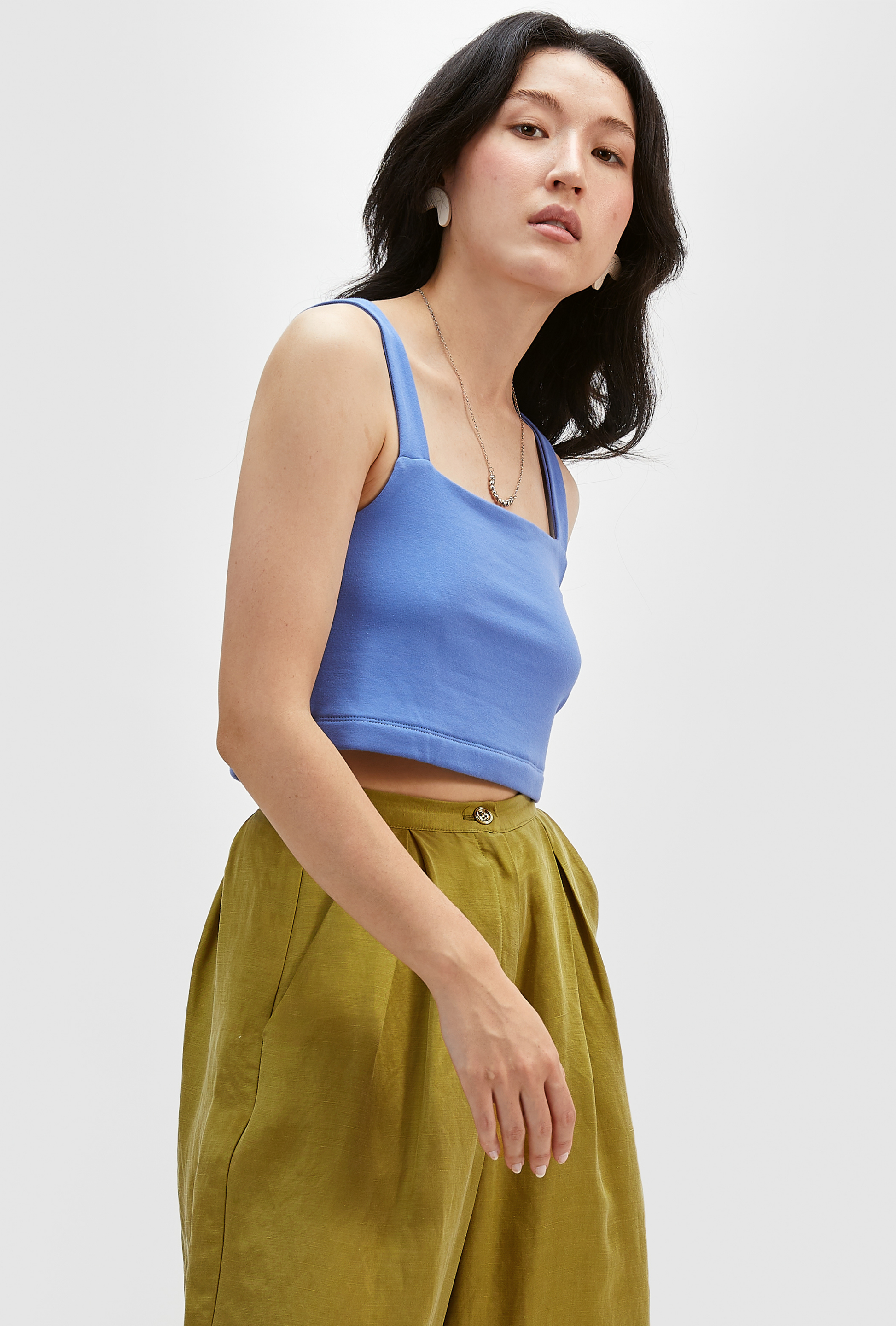 Haut crop top bleu - Stella