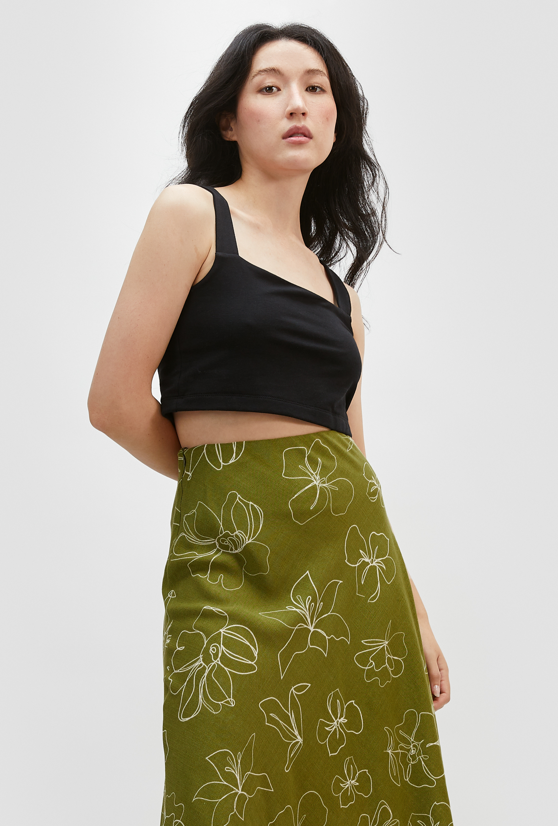 Haut crop top noir - Stella