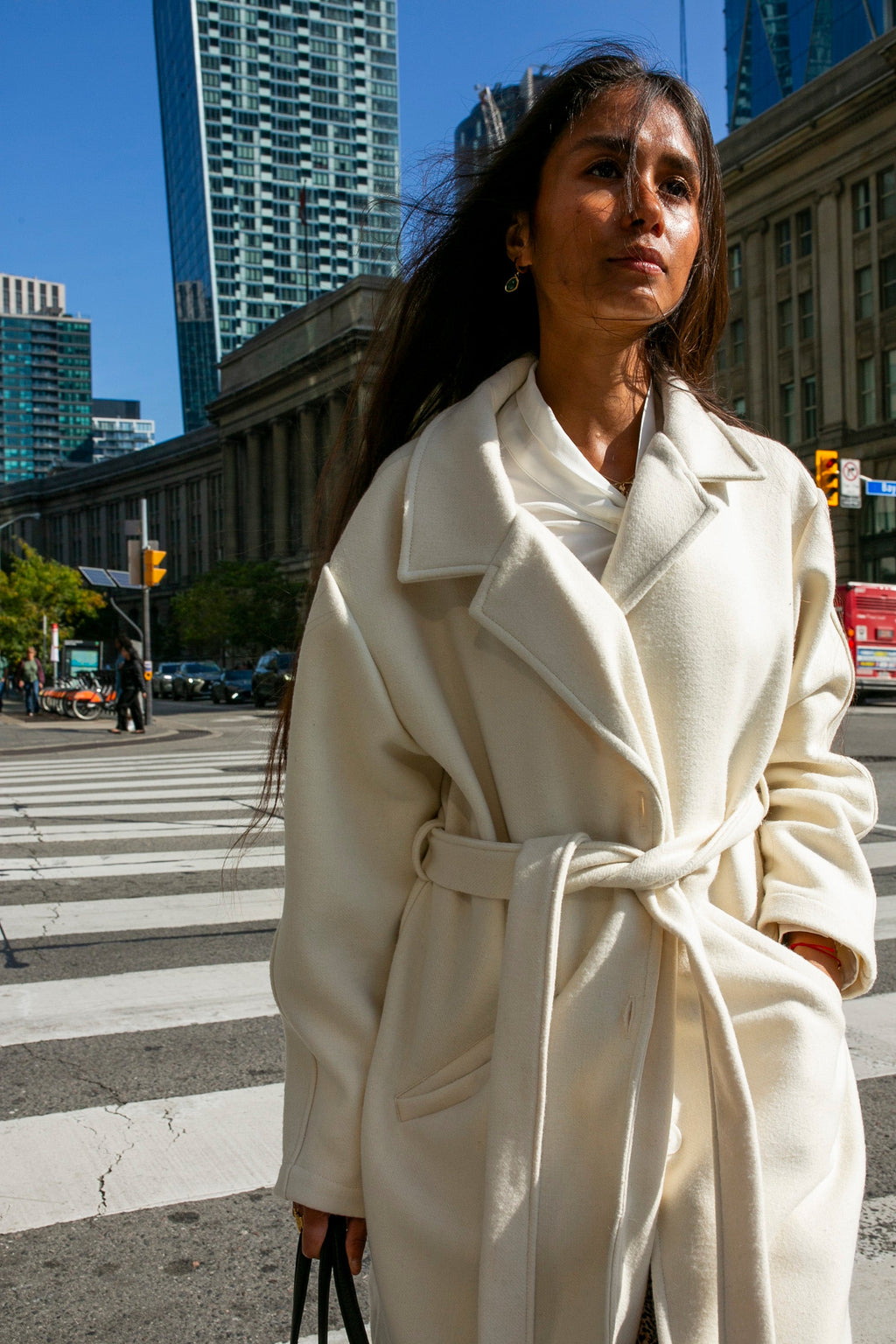 Trench-coat blanc Louve Design