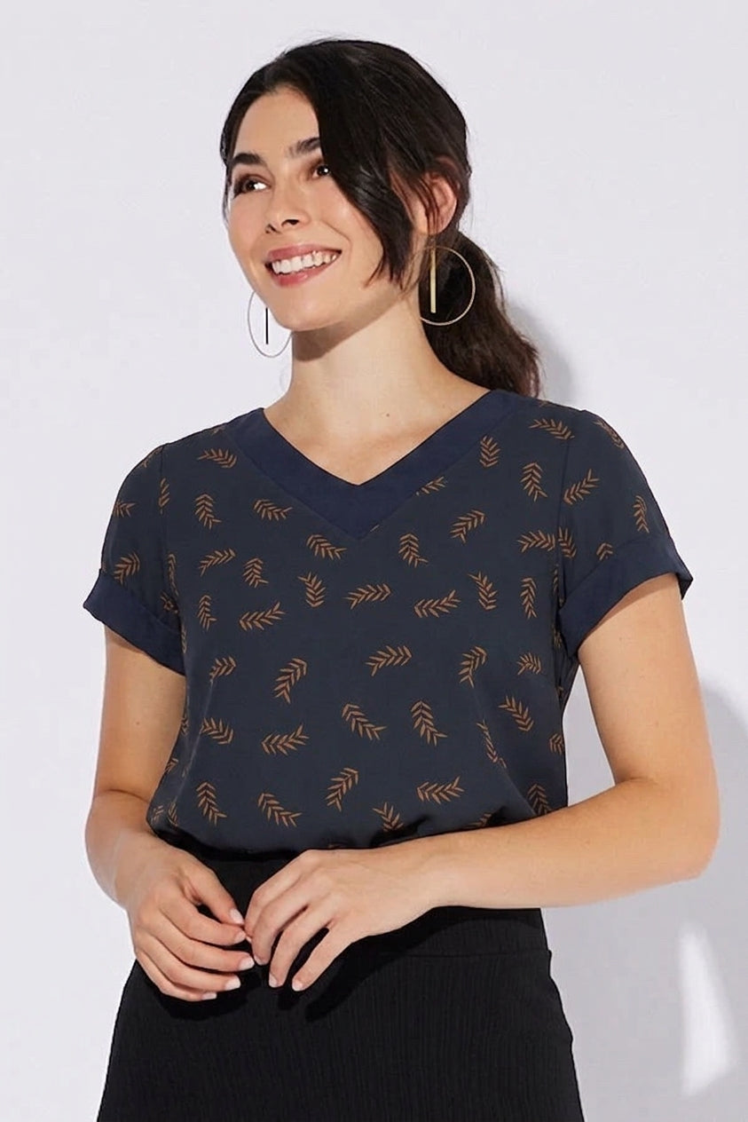 T-shirt manche courte bleu
