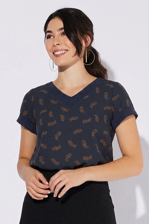 T-shirt manche courte bleu